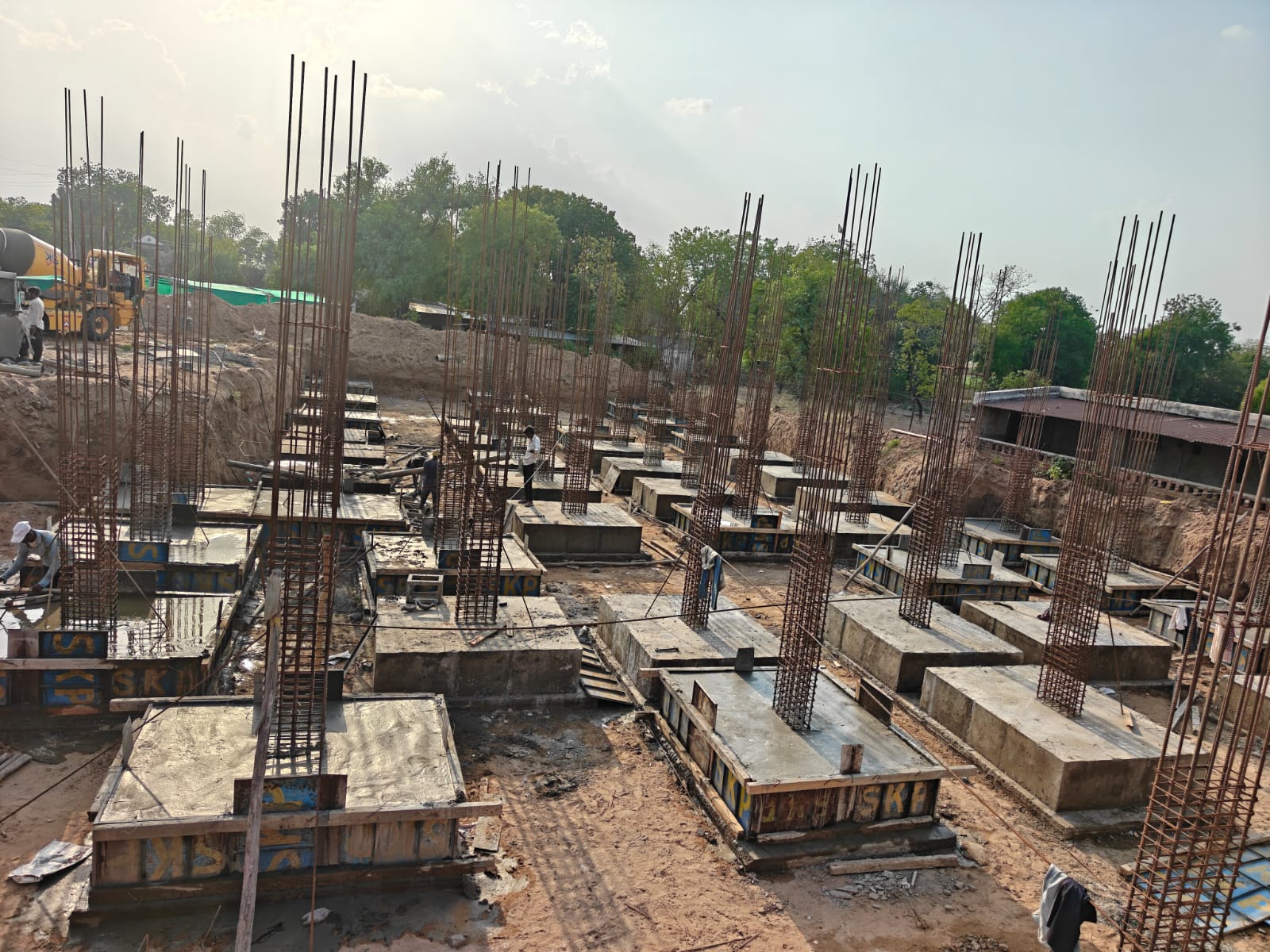 Government RCC Foundation Construction Project